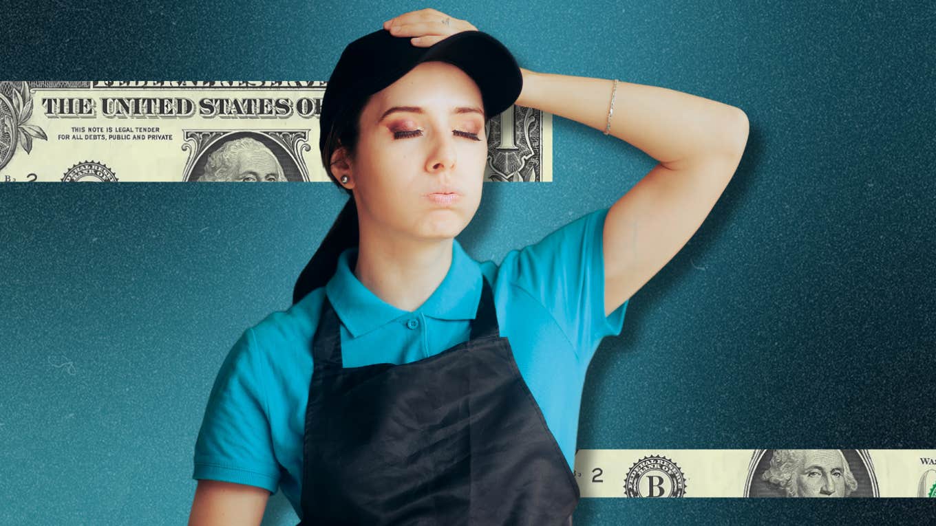 Bartender Posts Picture Of  Paycheck For 70 Hours Of Work To Clarify The Significance Of Tipping