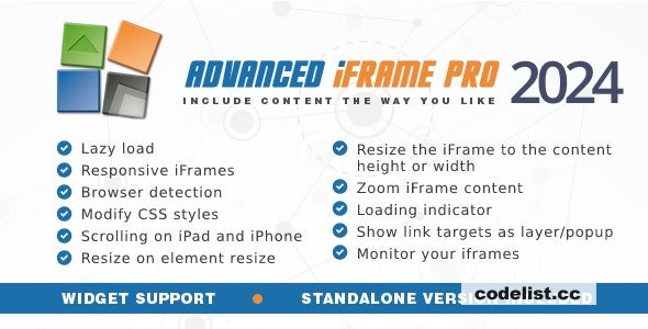 Complex iFrame Professional v2024.4 » Top class Scripts, Plugins & Cell