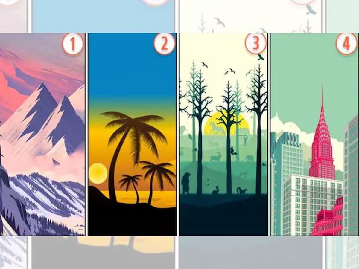 What landscapes carry you peace?  The choice you select will reveal one thing new about your self