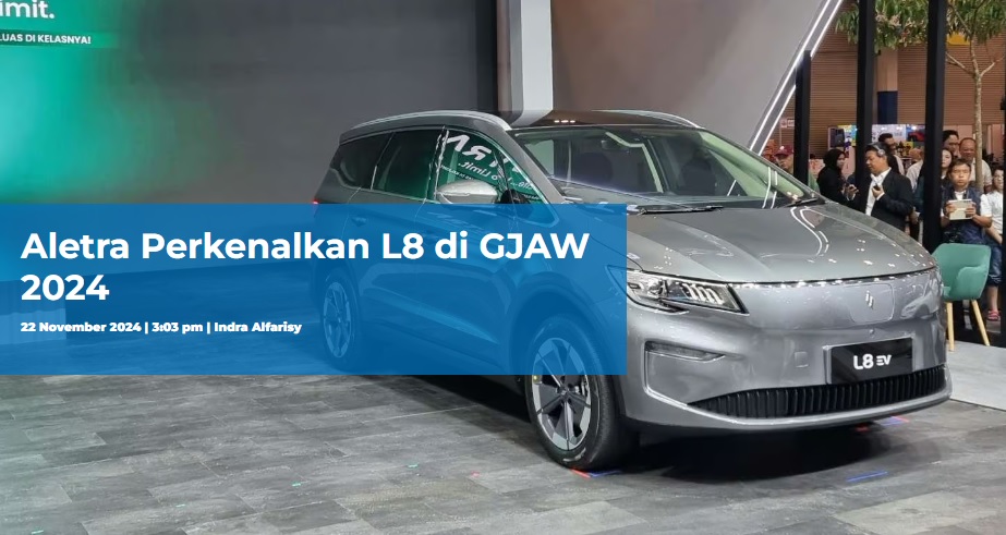 Aletra Introduces L8 at GJAW 2024